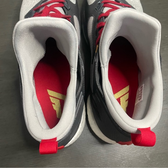 Adidas D Lillard 2's Boost Heathered Gray Men's Basketball Shoe Size 11.5 - Picture 12 of 16